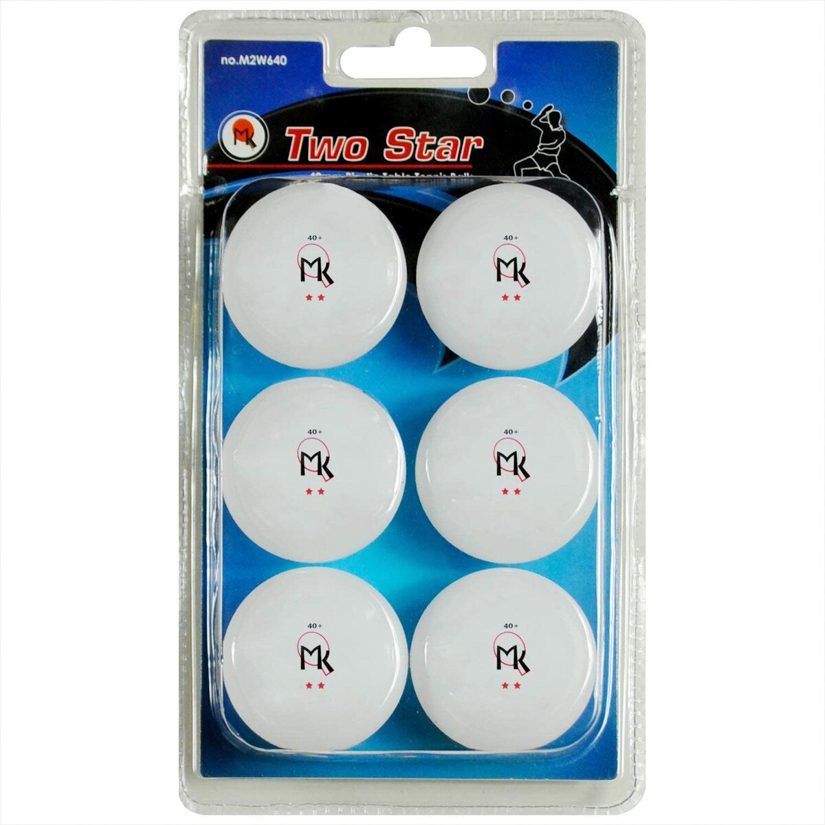 MK 2-Star Balls White 6/Clam